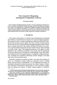 Non-Cooperative Bargaining and Imperfect Competition: A Survey