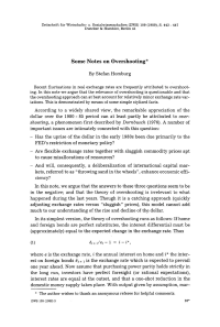 Some Notes on Overshooting