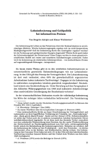 Lohnindexierung und Geldpolitik bei informativen Preisen