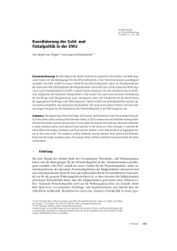 Koordinierung der Geld- und Fiskalpolitik in der EWU