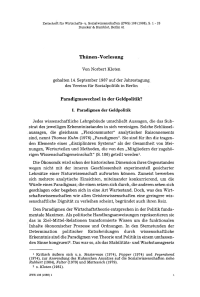 Thünen-Vorlesung