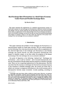 Real Exchange Rate Fluctuations in a Small Open Economy Under Fixed and Flexible Exchange Rates