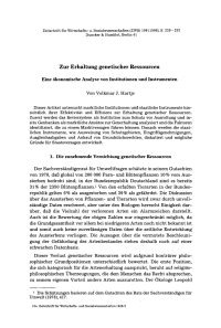 Zur Erhaltung genetischer Ressourcen