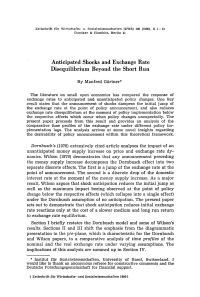 Anticipated Shocks and Exchange Rate Disequilibrium Beyond the Short Run