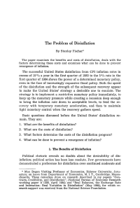 The Problem of Disinflation