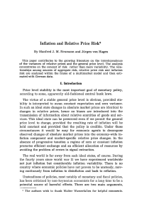 Inflation and Relative Price Risk