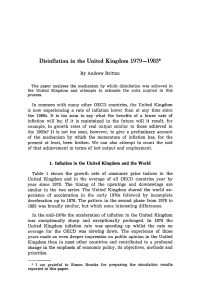 Disinflation in the United Kingdom 1979—1983