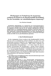 Überlegungen zur Veränderung des Anpassungsverfahrens für Renten in der Bundesrepublik Deutschland: Von der bruttolohn- zur nettolohnbezogenen Anpassung?