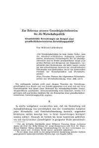Zur Relevanz neuerer Gerechtigkeitstheorien für die Wirtschaftspolitik