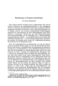 Bemerkungen zu Tomanns Anmerkungen