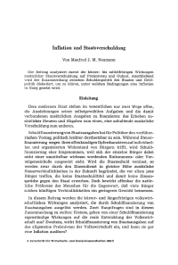 Inflation und Staatsverschuldung