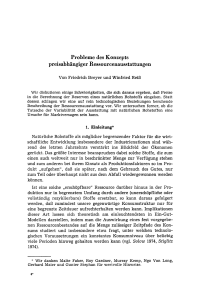 Probleme des Konzepts preisabhängiger Ressourcenausstattungen