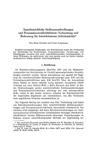 Innerbetriebliche Stellenausschreibungen und Personalauswahlrichtlinien: Verbreitung und Bedeutung für betriebsinterne Arbeitsmärkte