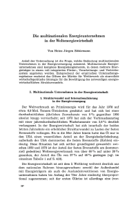 Die multinationalen Energieunternehmen in der Weltenergiewirtschaft