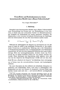 Preiseffekte und Realeinkommen in einem keynesianischen Modell einer offenen Volkswirtschaft