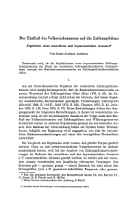 Der Einfluß des Volkseinkommens auf die Zahlungsbilanz