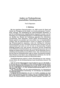 Ansätze zur Neuformulierung gemeindlicher Schuldengrenzen