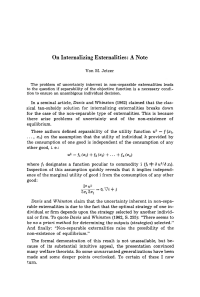 On Internalizing Externalities: A Note