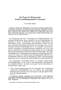 Zur Frage der Widerspruchsfreiheit stabilitätspolitischer Leitregeln