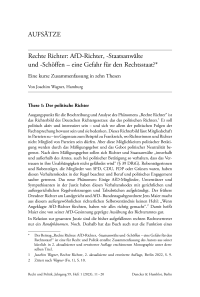 Rechte Richter: AfD-Richter, -Staatsanwälte und -Schöffen – eine Gefahr für den Rechtsstaat?