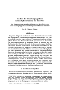 Ein Test der Erwartungshypothese der Fristigkeitsstruktur der Zinssätze”. Der Zusammenhang zwischen Glättung von Renditekurven, error-learning Hypothese und Fristigkeitsstruktur der Zinssätze