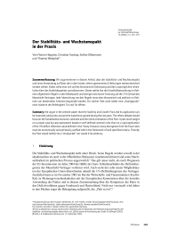 Der Stabilitäts- und Wachstumspakt in der Praxis