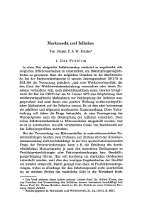 Marktmacht und Inflation