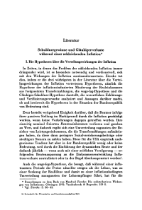 Schuldnergewinne und Gläubigerverluste während einer schleichenden Inflation