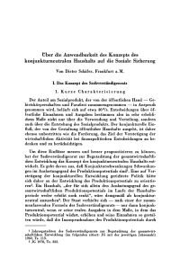 Über die Anwendbarkeit des Konzepts des konjunkturneutralen Haushalts auf die Soziale Sicherung