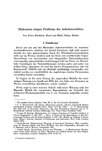 Diskussion einiger Probleme der Arbeitswertlehre
