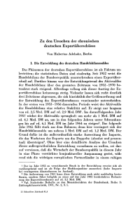 Zu den Ursachen der chronischen deutschen Exportüberschüsse