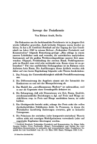 Irrwege der Preistheorie