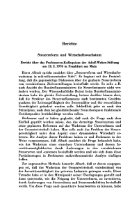 Steuerreform und Wirtschaftswachstum