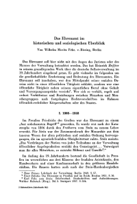 Das Ehrenamt im historischen und soziologischen Überblick