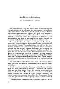 Aspekte der Arbeitsteilung