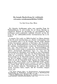 Die formale Beschreibung der wohlstandsrelevanten zwischenmenschlichen Gefühle