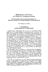 Möglichkeiten und Grenzen der Politik der Vermögensverteilung