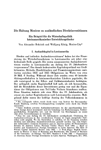 Die Haltung Mexicos zu ausländischen Direktinvestitionen