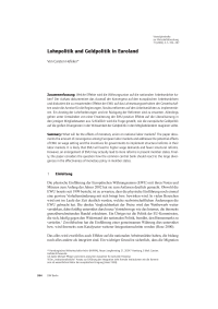 Lohnpolitik und Geldpolitik in Euroland