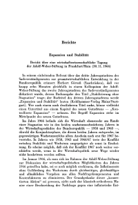 Expansion und Stabilität