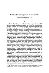Vertikale Integrationsprozesse in der Industrie