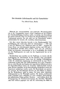 Der deutsche Arbeitsmarkt und die Gastarbeiter