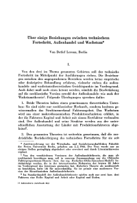 Über einige Beziehungen zwischen technischem Fortschritt, Außenhandel und Wachstum