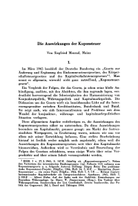 Die Auswirkungen der Kuponsteuer