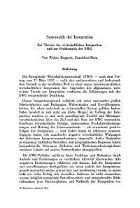 Systematik der Integration