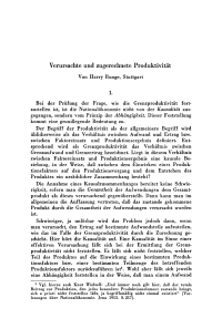 Verursachte und zugerechnete Produktivität