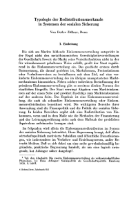 Typologie der Redistributionsmerkmale in Systemen der sozialen Sicherung