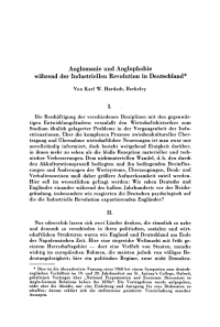 Anglomanie und Anglophobie während der Industriellen Revolution in Deutschland