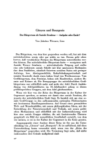 Citoyen und Bourgeois