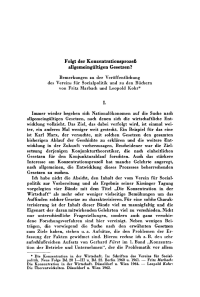 Folgt der Konzentrationsprozeß allgemeingültigen Gesetzen?